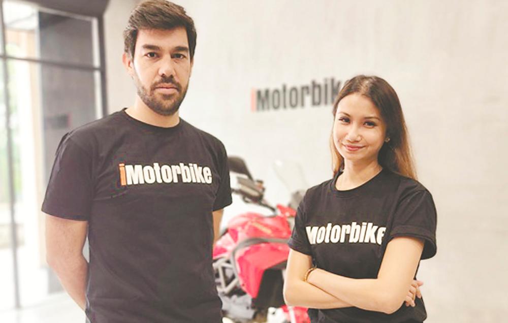 Carmo (left) and Sharmeen Looi, chief marketing officer and co-founder of iMotorbike.