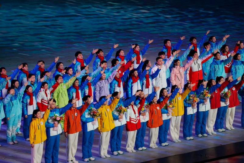 Performers take part in the closing ceremony of the Harbin 2025 Asian Winter Games in Harbin, northeast China’s Heilongjiang province on February 14, 2025. - AFPPIX