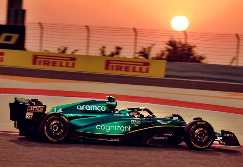 $!The AMR23 of the Aston Martin Aramco Cognizant Formula One Team for 2023.