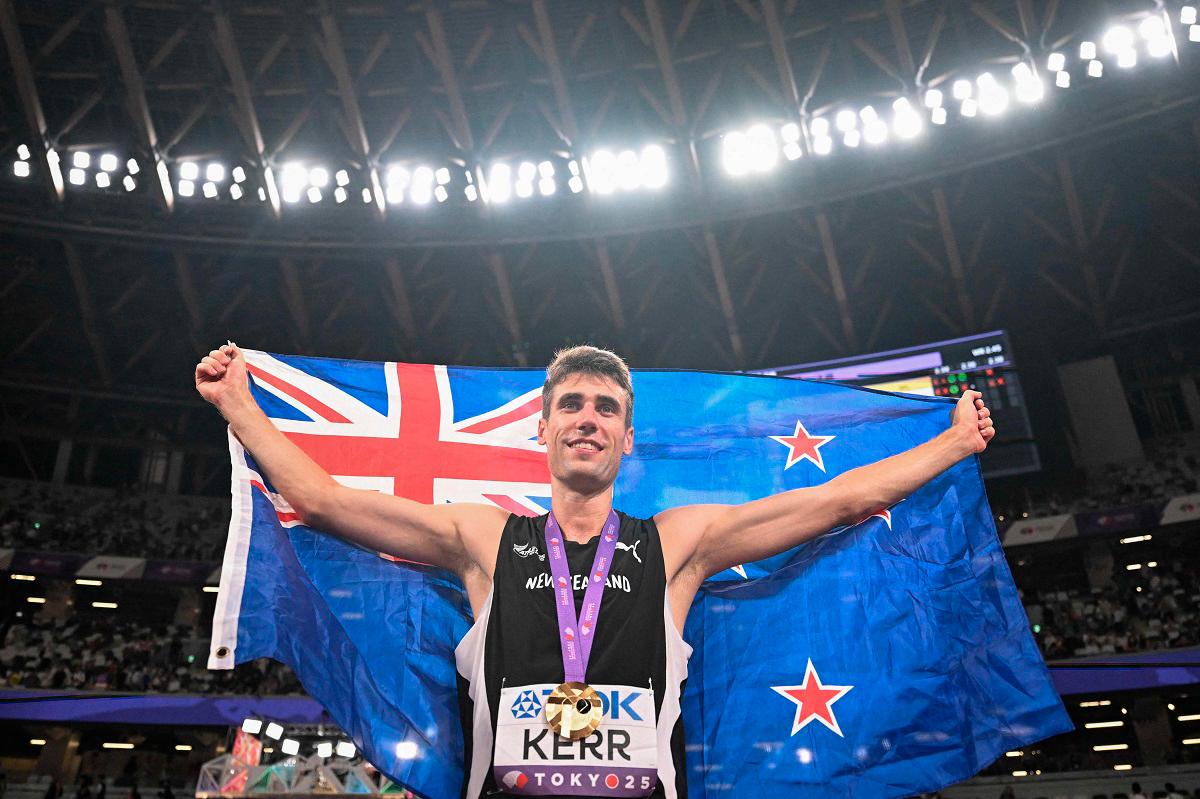 Gold medallist New Zealand’s athlete Hamish Kerr. - Kirill KUDRYAVTSEV / AFP
