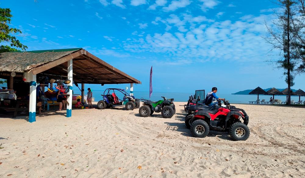 $!The resort’s activity hut by the beach is where you can arrange for ATV and UTV rides and various other activities. – BUZZ TEAM