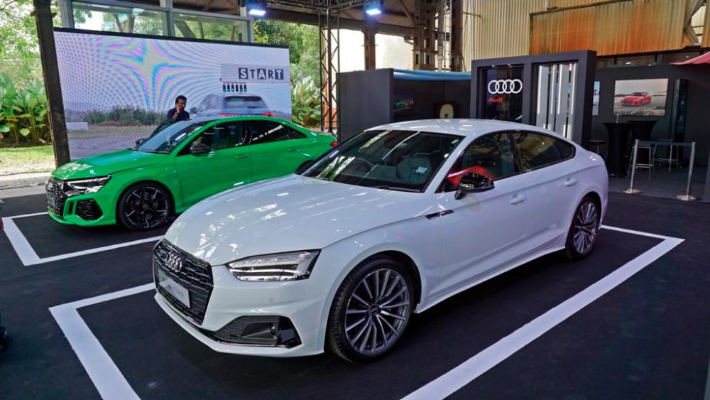 Some of the Audi models on display. $!Some of the Audi models on display.