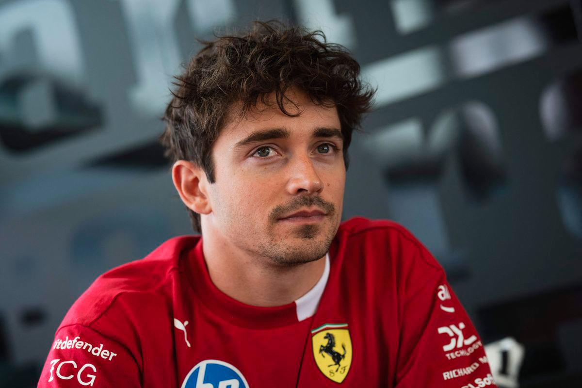 Ferrari’s Monegasque driver Charles Leclerc speaks during an interview with AFP ahead of the Formula One British Grand Prix at the Silverstone motor racing circuit in Silverstone, central England, on July 4, 2025 - AFP