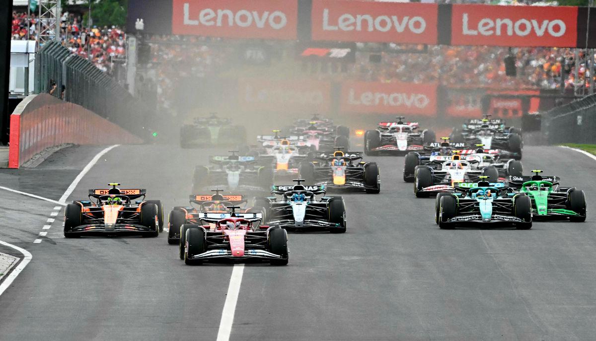 Drivers take the start to the Formula One Hungarian Grand Prix at the Hungaroring circuit in Mogyorod near Budapest, Hungary - AFPPix