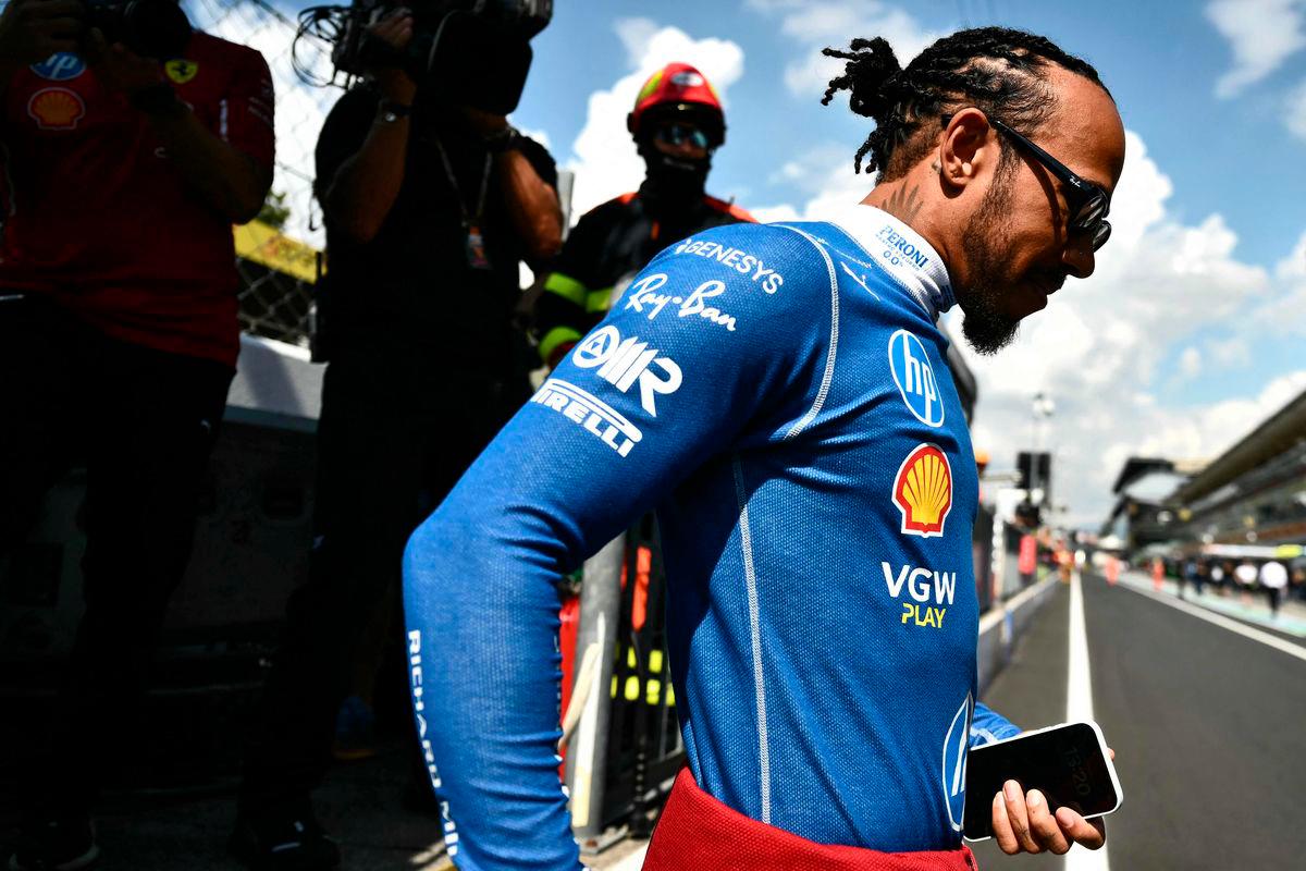 Ferrari’s British driver Lewis Hamilton walks near the track before the first practice session ahead of the Italian Formula One Grand Prix at the Autodromo Nazionale Monza circuit, in Monza. AFPPix