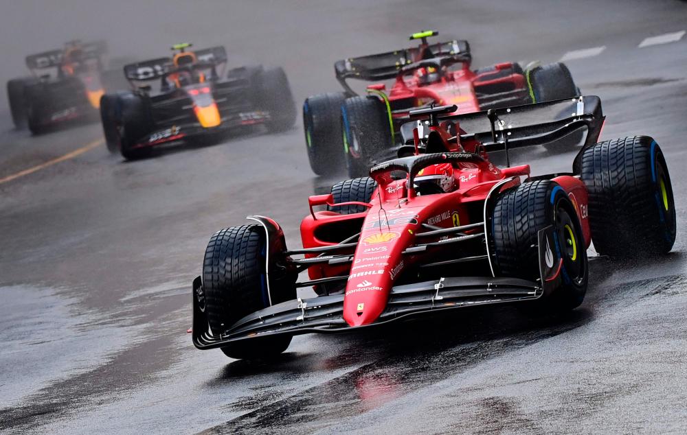 Ferrari’s Monegasque driver Charles Leclerc competes in the Monaco Formula 1 Grand Prix at the Monaco street circuit in Monaco, on May 29, 2022. AFPPIX