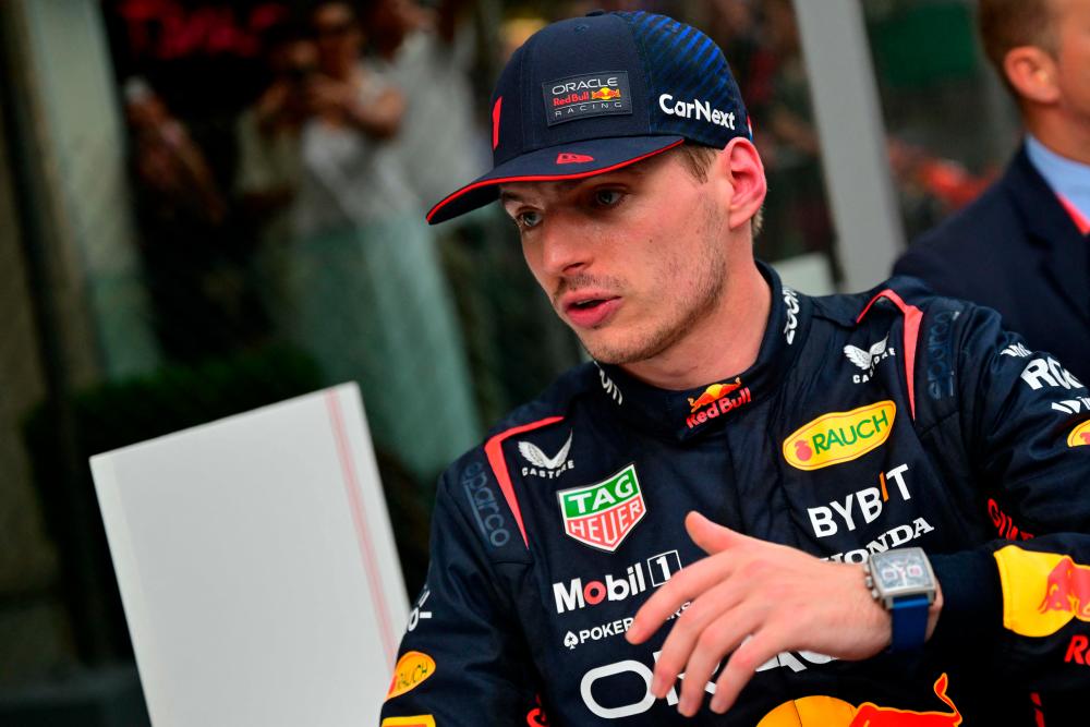Red Bull Racing’s Dutch driver Max Verstappen reacts after winning the Formula One Monaco Grand Prix at the Monaco street circuit in Monaco, on May 28, 2023/AFPpix