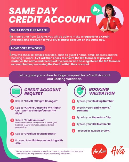Credit redemption is now easier than ever with AirAsia.