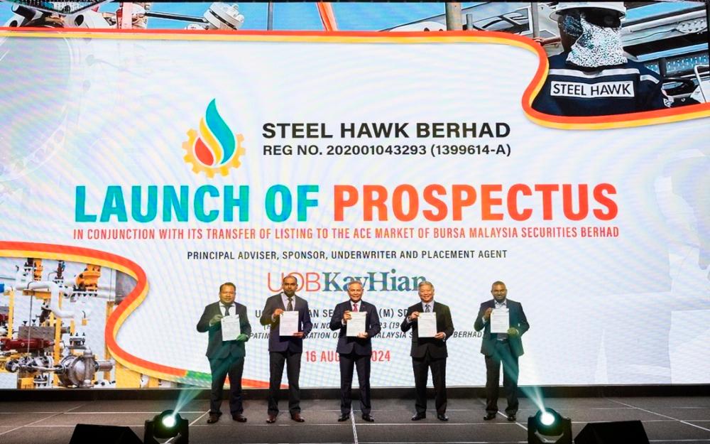 Steel Hawk aims to raise RM13.5 million from the transfer of its listing to the ACE Market.