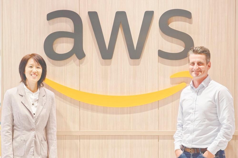 Liew (left) says 123RF is enhancing its platform with cutting-edge AI tools and Murray says AWS is fostering a collaborative ecosystem by working closely with government agencies, venture capital firms and local accelerators.