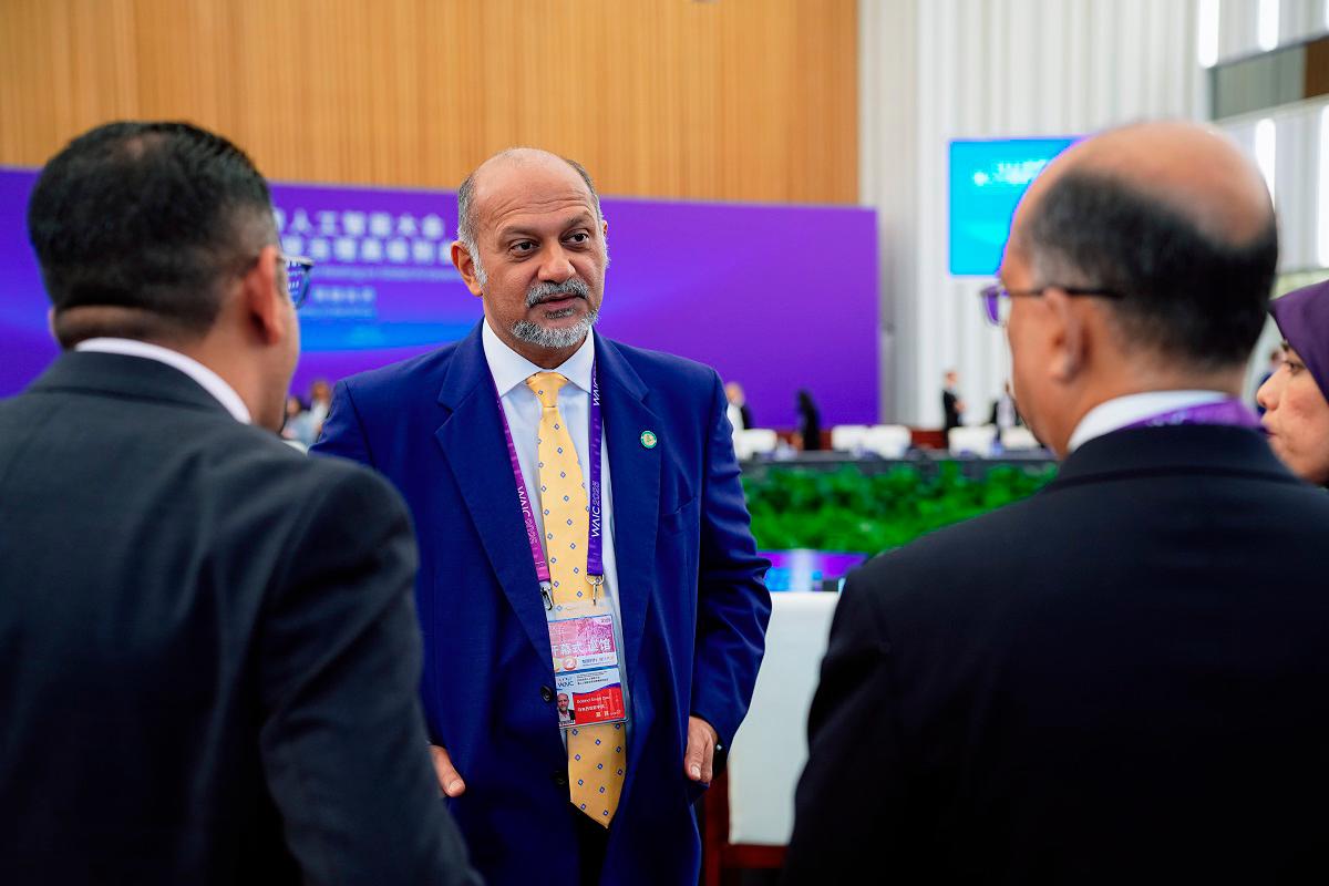 - Digital Minister Gobind Singh Deo at the World Artificial Intelligence Conference 2025 in Shanghai, China. - Pic courtesy of Digital Ministry