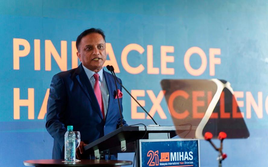 Reezal delivering his keynote speech at the soft launch of Mihas 2025 today. – Mihas Malaysia pic