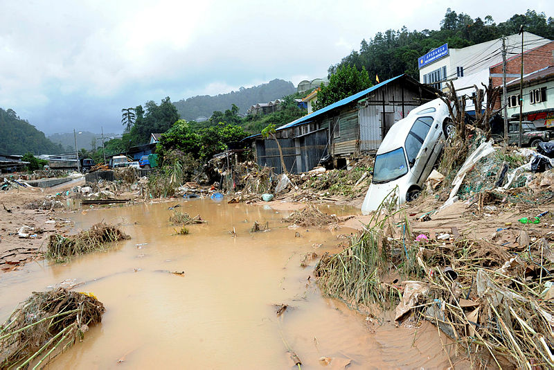 2013 filepix showing the aftermath of the Bertam Valley floods. — Bernama filepixs