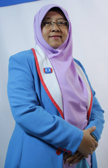 Newly elected PKR Wanita Chief Haniza Talha.