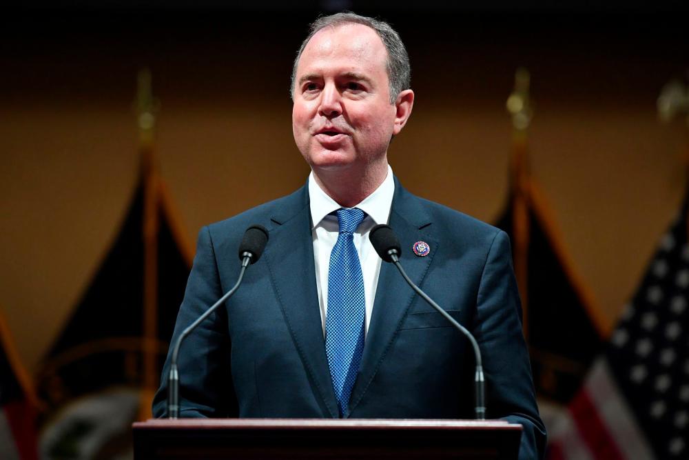Rep. Adam Schiff,D-CA, speaks as members share the recollections on the first anniversary of the assault on the Capitol in the Cannon House Office Building in Washington, U.S. January 6, 2022. - REUTERSPIX