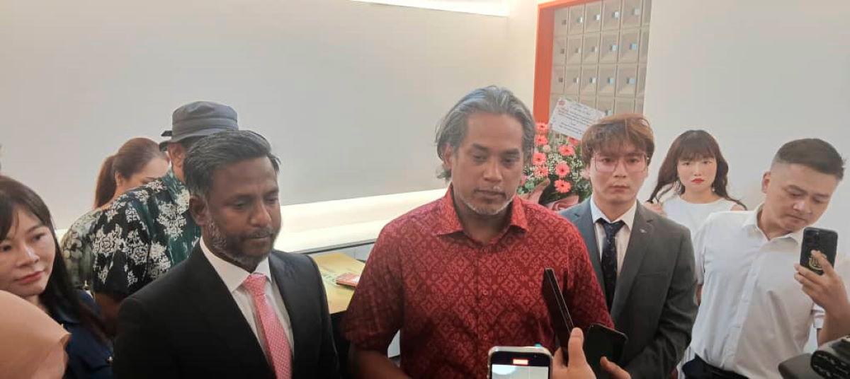 Khairy speaks to reporters after officiating the new Sino Sky Sdn Bhd office at Wisma HLX, Kuala Lumpur, today. - Ikhwan Zulkaflee / theSun
