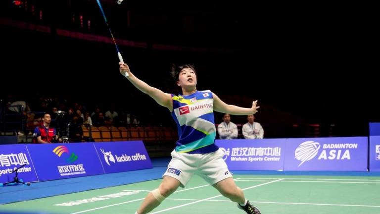 Akane Yamaguchi of Japan. Picture from April 27, 2019. — AFP