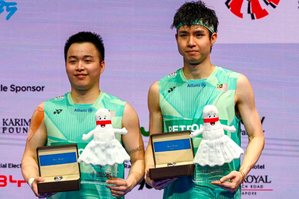 Aaron Chia and Soh Wooi Yik of Malaysia.AFPpix