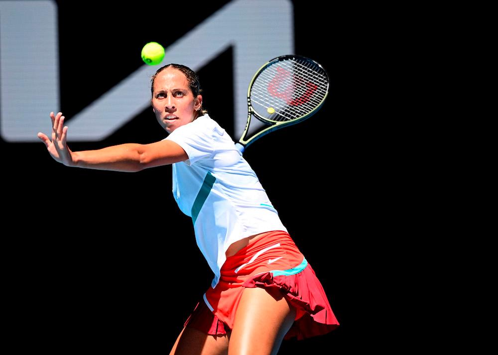 Tennis - Australian Open - Melbourne Park, Melbourne, Australia - January 23, 2022 Madison Keys of the U.S. in action during her fourth round match against Spain's Paula Badosa. REUTERSPix