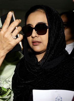 Filepix taken on Sept 4 shows the Samirah Muzaffar widow of Cradle Fund CEO Nazrin Hassan appearing at the Shah Alam High Court for the trial where she is currently accused of murdering her husband. — BBXpress