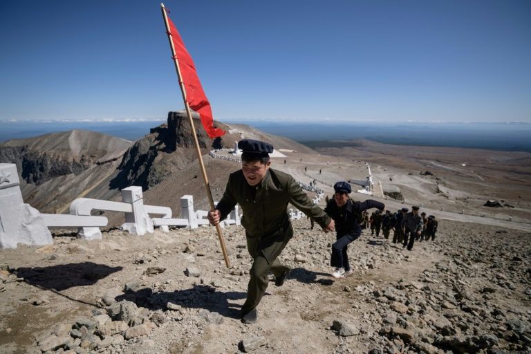 Mount Paektu is a place of pilgrimage for tens of thousands of North Koreans every year. — AFP