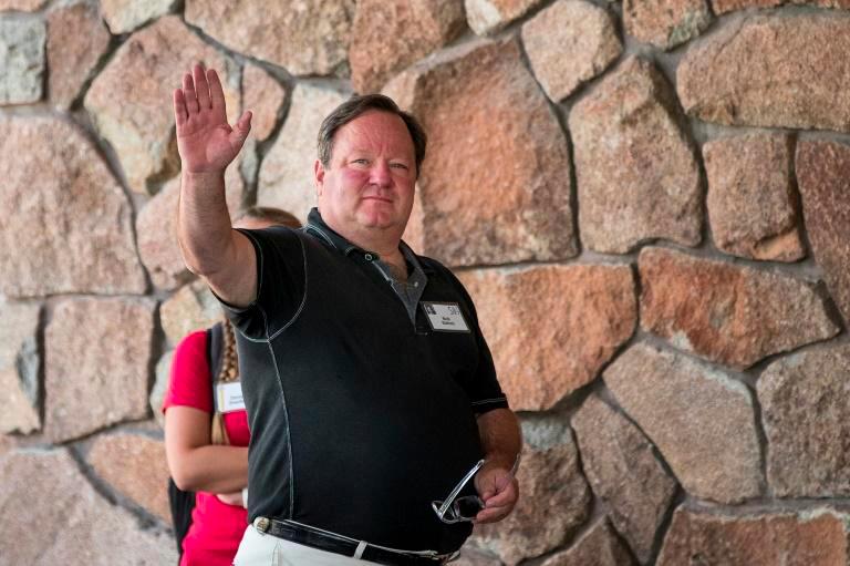 ViacomCBS chief executive Bob Bakish is seen at a 2017 business conference in Sun Valley, Idaho. — AFP