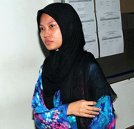 Nursyuhadah Md Zain, 28, was released by the Shah Alam High Court today, after the judge acquitted her and two others on charges of drug trafficking. — Bernama