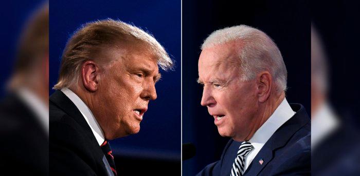 US President Donald Trump and Democratic Presidential candidate former Vice President Joe Biden. — AFP pic