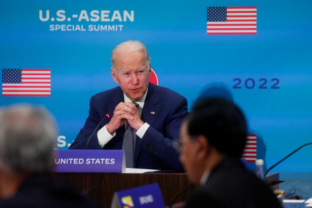 US President Joe Biden delivers remarks during the U.S.-Asean Special Summit at the US Department of State, in Washington, U.S., May 13, 2022. REUTERSpix