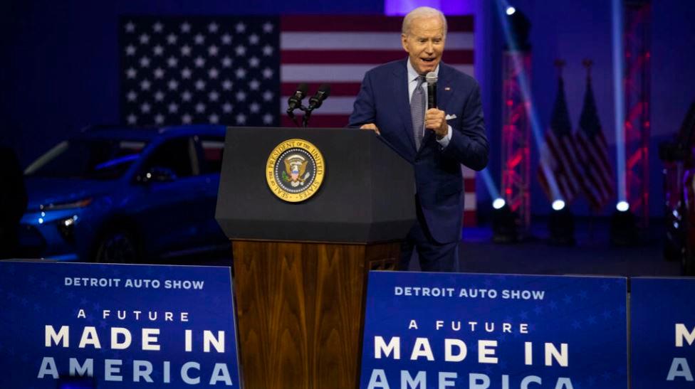 During his trip to the Detroit Auto Show in September 2022, US President Joe Biden touted the very ‘made in America’ provisions of the Inflation Reducation Act that the EU has called ‘discriminatory’. AFPPIX