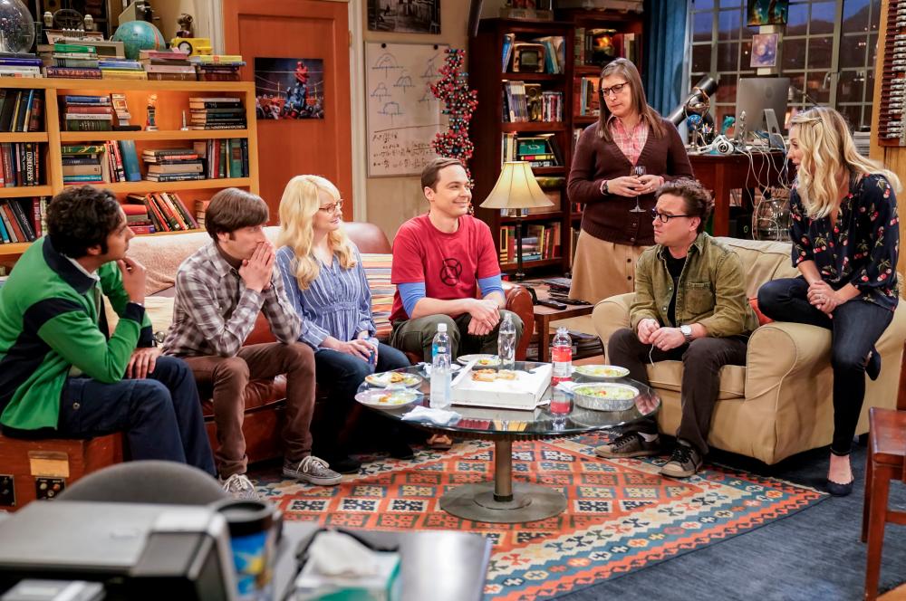 The cast of Big Bang Theory -Warner Tv