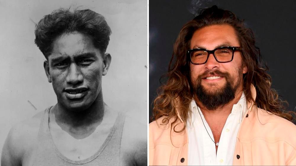 Hawaii native Jason Momoa (right) is producing the film about Duke Kahanamoku (left). – BIG WORLD TALE
