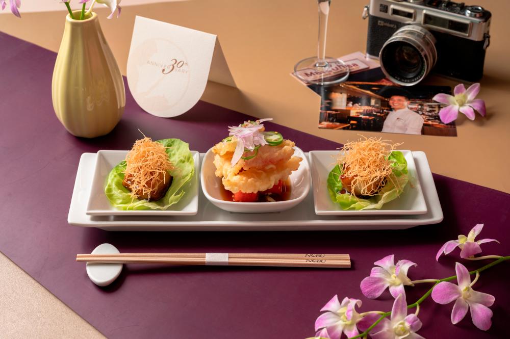 $!The omakase further features two dishes that have stood the test of time for their balance of texture and flavour.