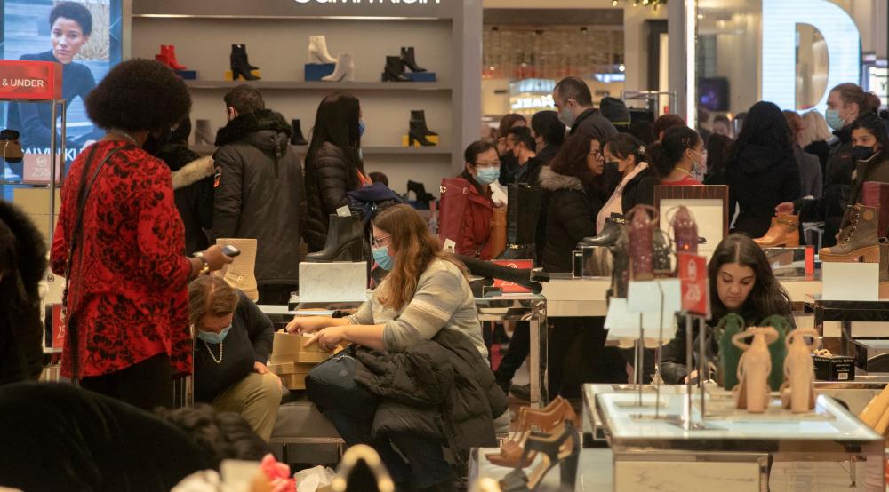 Shoppers in a department store in New York. Data over the past few months show that inflationary pressures remain broad-based, says a Federal Reserve governor. – Reuterspic