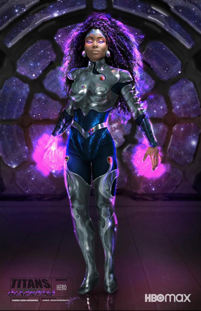 $!Titan’s Blackfire costume revealed