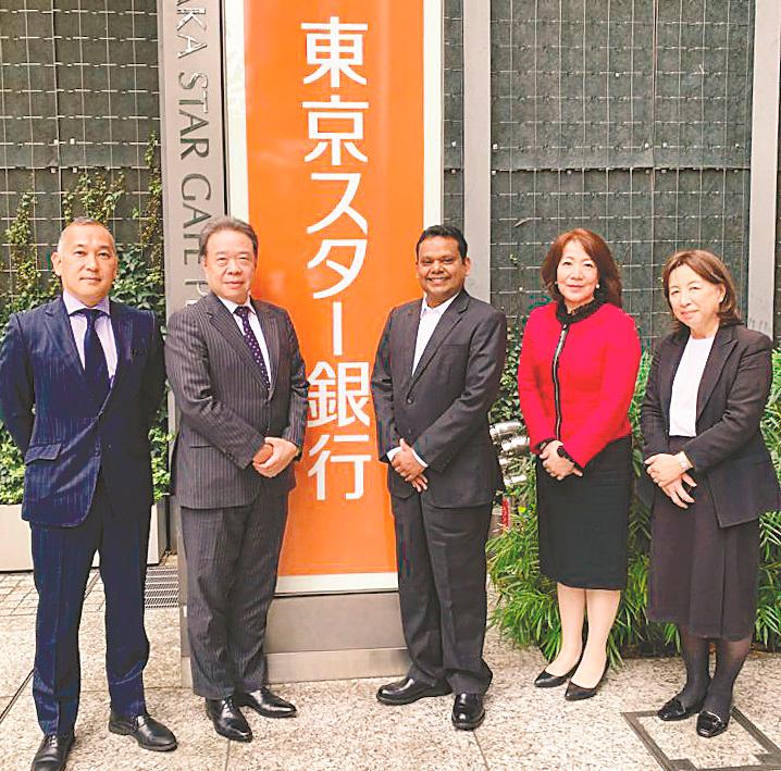 Syed Ali (third from right) with Tokyo Star Bank Limited managing executive officer, Akimasa Tanimura (second from left) and Tokyo Star Bank executive officer Toyohiko Kishida (left). Also present are Berjaya Land representatives Mie Kojaku and Junko Okada.
