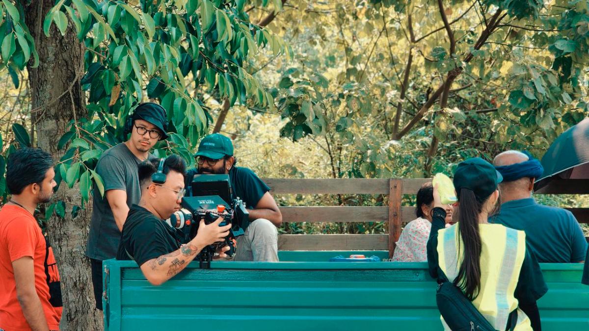 $!Behind the scenes of the short film.