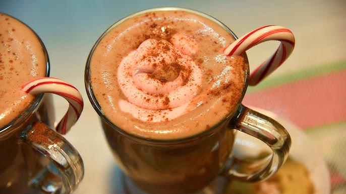 $!Peppermint hot chocolate is easy to make and a delicious treat for the holidays. – PIC FROM YOUTUBE @BLENDING WITH HENRY