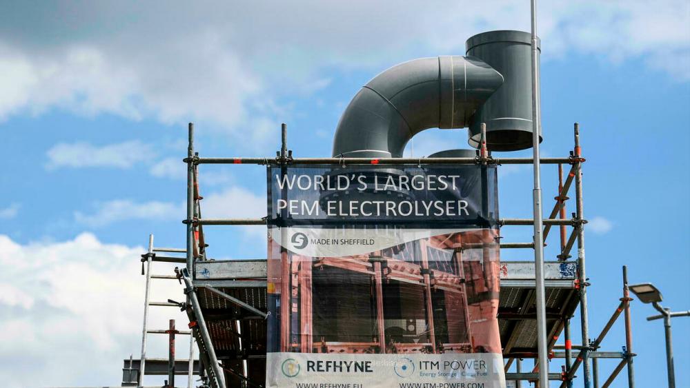 A paper released Thursday said hydrogen production was difficult to justify on environmental grounds, even at sites like this Shell project in Germany which employs renewable energy. — AFP