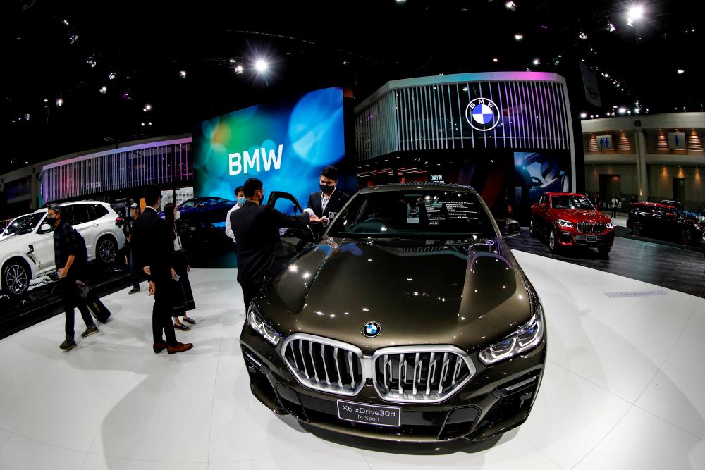 The BMW X6 xDrive30d M Sport on display during media day of the 41st Bangkok International Motor Show in July 2020. – REUTERSPIX
