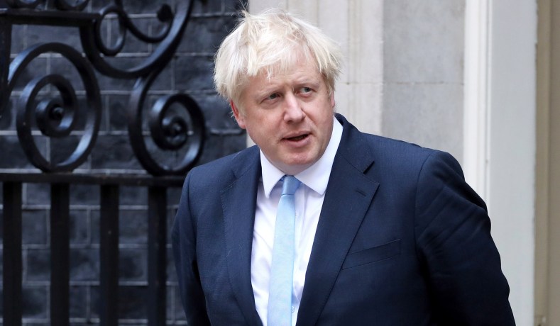 British Prime Minister Boris Johnson outside Downing Street in London, England, September 5, 2019. — Reuters