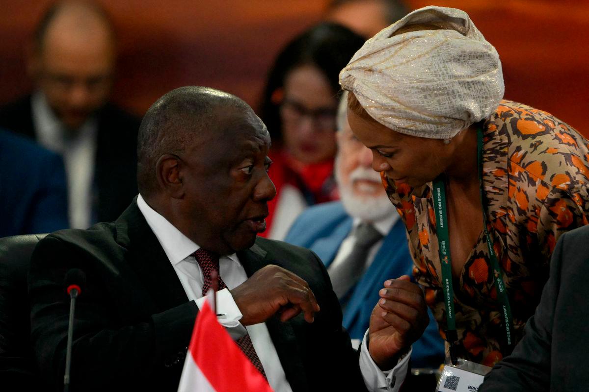 South Africa’s President Cyril Ramaphosa (L) - AFPPix