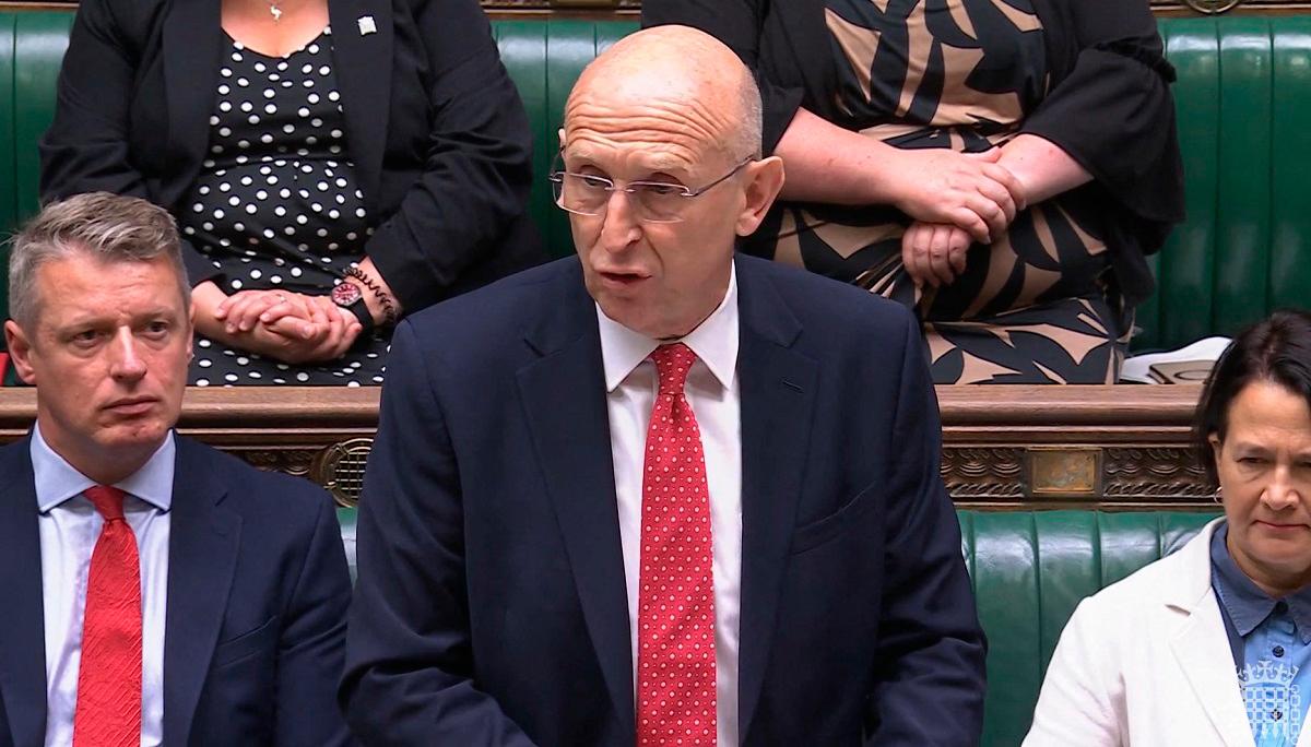 A video grab from footage broadcast by the UK Parliament's Parliamentary Recording Unit (PRU) Britain's Defence Secretary John Healey making a statement to MPs on the in the House of Commons in London on July 15, 2025, following the lifting on reporting restrictions relating to the relocation of Afghans who worked with the UK government, as a result of huge data breach in 2022. Thousands of Afghans who worked with the UK government were brought to Britain in a secret relocation programme after a huge 2022 data breach, a minister revealed Tuesday. Defence Minister John Healey told parliament about the scheme after the UK High Court lifted an order banning media from reporting that the names and details of almost 19,000 Afghans asking for asylum had been accidentally leaked just months after the Taliban seized Kabul. - AFP PHOTO / PRU