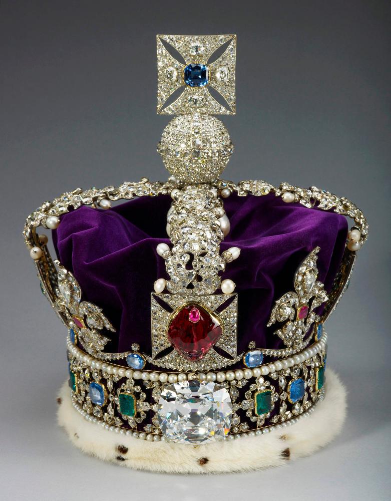 An undated handout photo released by Buckingham Palace in London on December 3, 2022, shows the Imperial State Crown, that is set to be worn by King Carles III during his Coronation on May 6, 2023/AFPPix