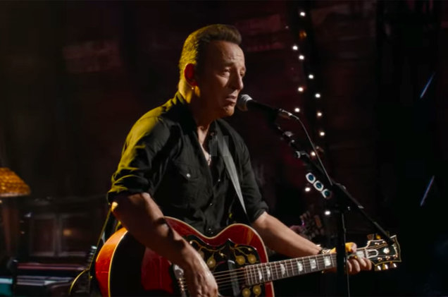 Singer-songwriter Bruce Springsteen plays his full “Western Stars” 13-track album in the film. © Image Courtesy of Warner Bros Pictures and YouTube