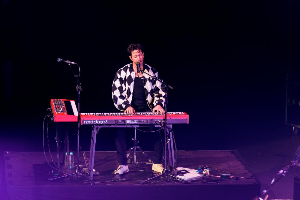 Major additionally showed his mastery on the keyboards. $!Major additionally showed his mastery on the keyboards.