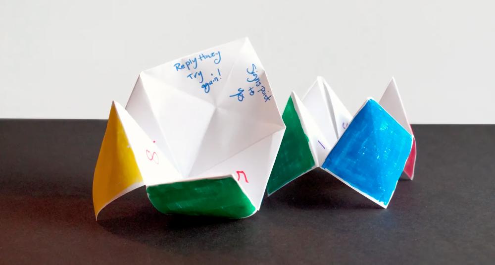 $!The paper fortune teller can help ‘predict’ one’s future. - PINTEREST