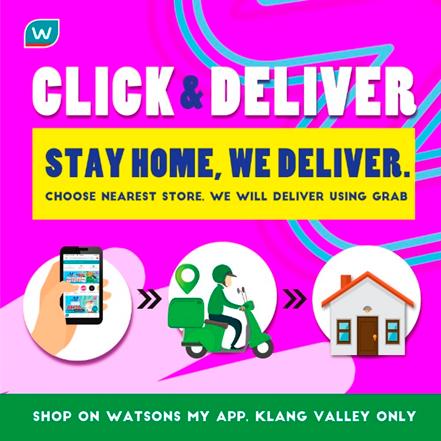 Watsons delivers to you from stores to home on the same day