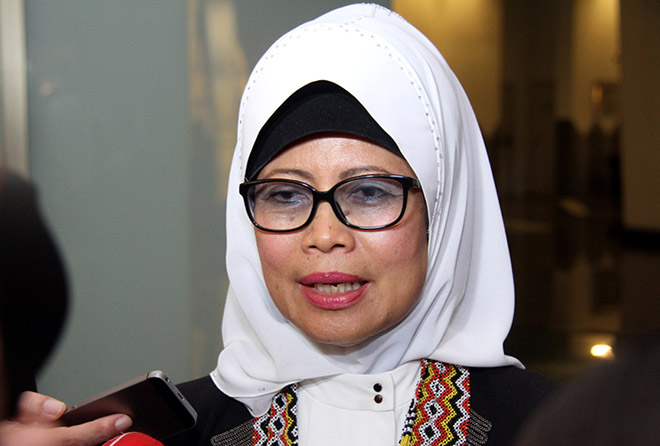 Sarawak Minister of Welfare, Community Wellbeing, Women, Family, and Childhood Development Datuk Seri Fatimah Abdullah.