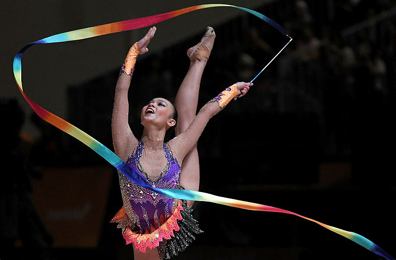 National gymnast Amy Kwan — Bernama